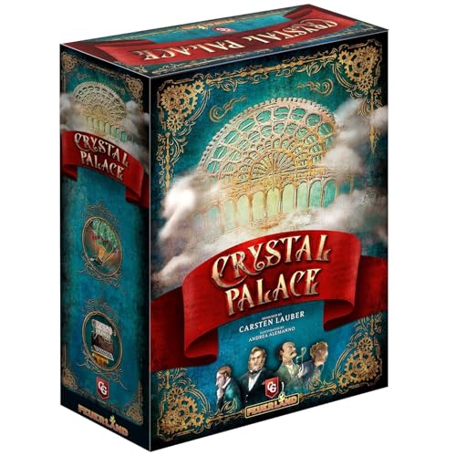 Capstone Games: Crystal Palace - Dice Placement Strategy Board Game, Create Wild Inventions at The 1851 World's Fair in London, 2-5 Players, 90-150 Minute Playtime, Ages 15+