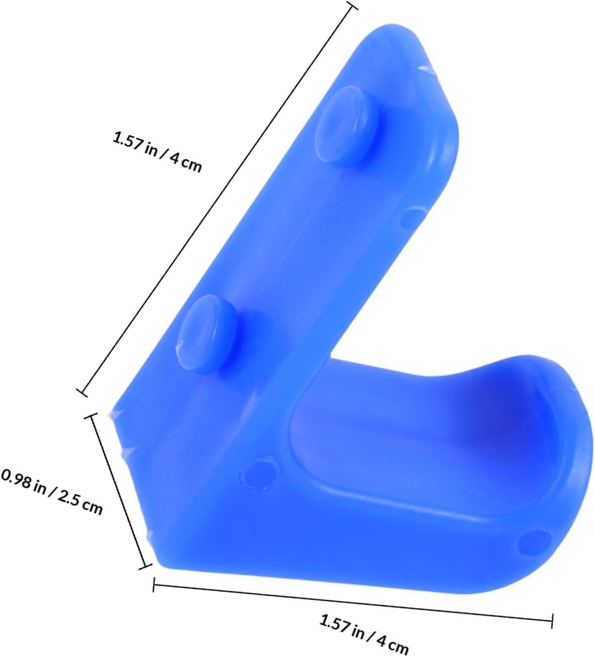 SECFOU 10pcs Desk Bag Hook for Bags, Plastic Blue, Punch Free Hanging image 2