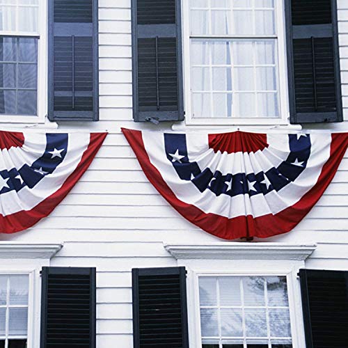 EBaokuup-8PCS-USA-Patriotic-Pleated-Fan-Flag-3-x15-Ft-American-US-Flag-Bunting-Banner-Patriotic-Bunting-Flag-Stars-and-Stripes-Flag-Bunting-for-Memorial-Day-The-4th-of-July-and-Labour-Day EBaokuup 8PCS USA Patriotic Pleated Fan Flag 3 x15 Ft American US Flag Bunting Banner Patriotic Bunting Flag Stars and Stripes Flag Bunting for Memorial Day The 4th of July and Labour Day