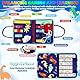 HOTMNTY Busy Board Montessori Spielzeug 1-4 Jahre Kleinkinder, Kinder Sensorik Lernspielzeug, Activity Board Motorikspielzeug, Montessori Spielzeug, Geschenk Junge Mädchen, Baby Motorikbrett, Blau