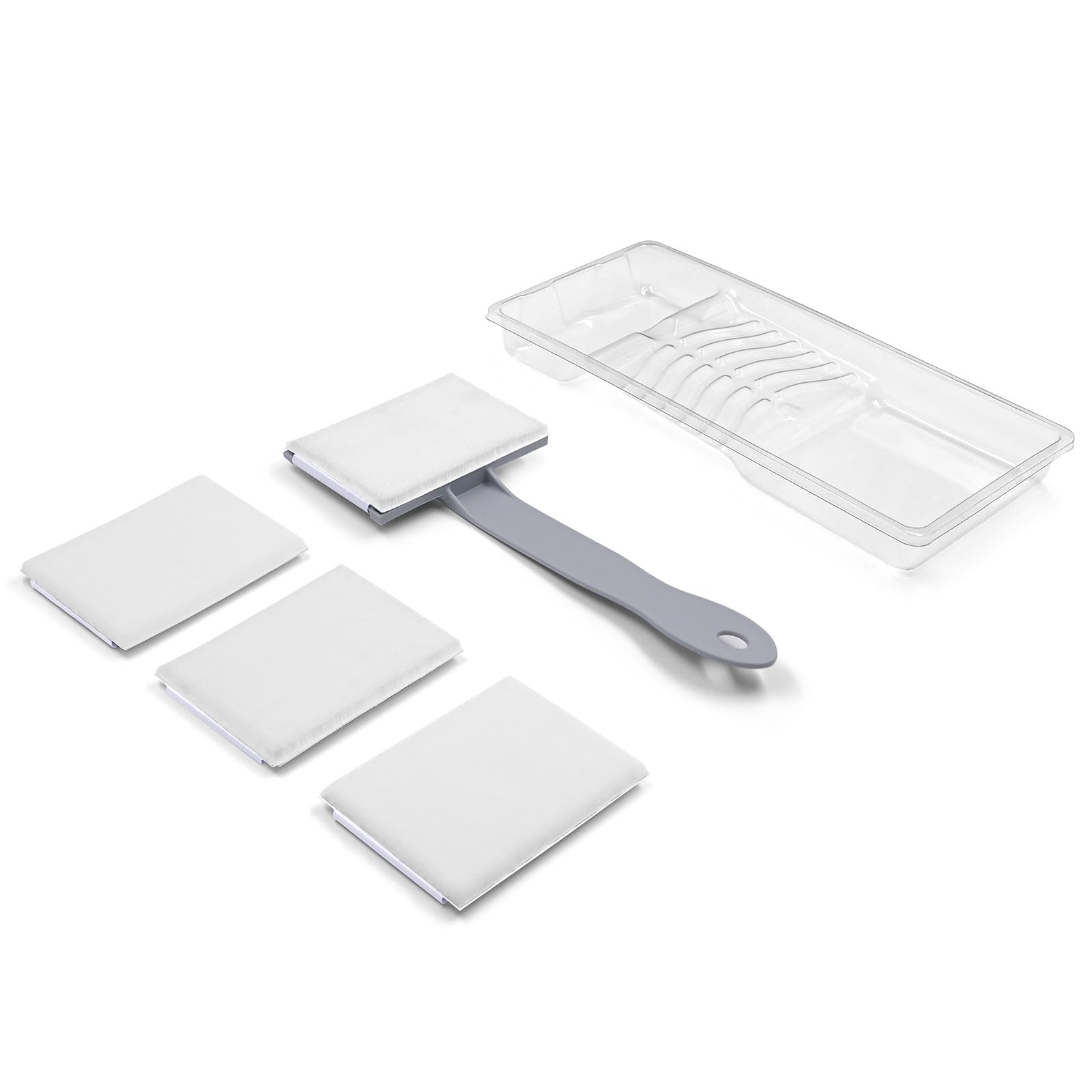 ROLLINGDOG 5PC Paint Pad Set for Behind Radiators- 4" Paint Pad Set for Hard to Reach Places,Ideal for Behind Toilets, Appliances