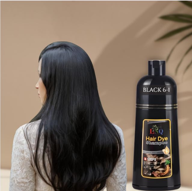 Miniatura 2 de Champú con Tinte Natural 6 en 1 de Ginseng La Niquereña – Cubre Canas, Fortalece y Da Brillo Tinte Capilar con Extractos Naturales (Tinto Vino C-5)