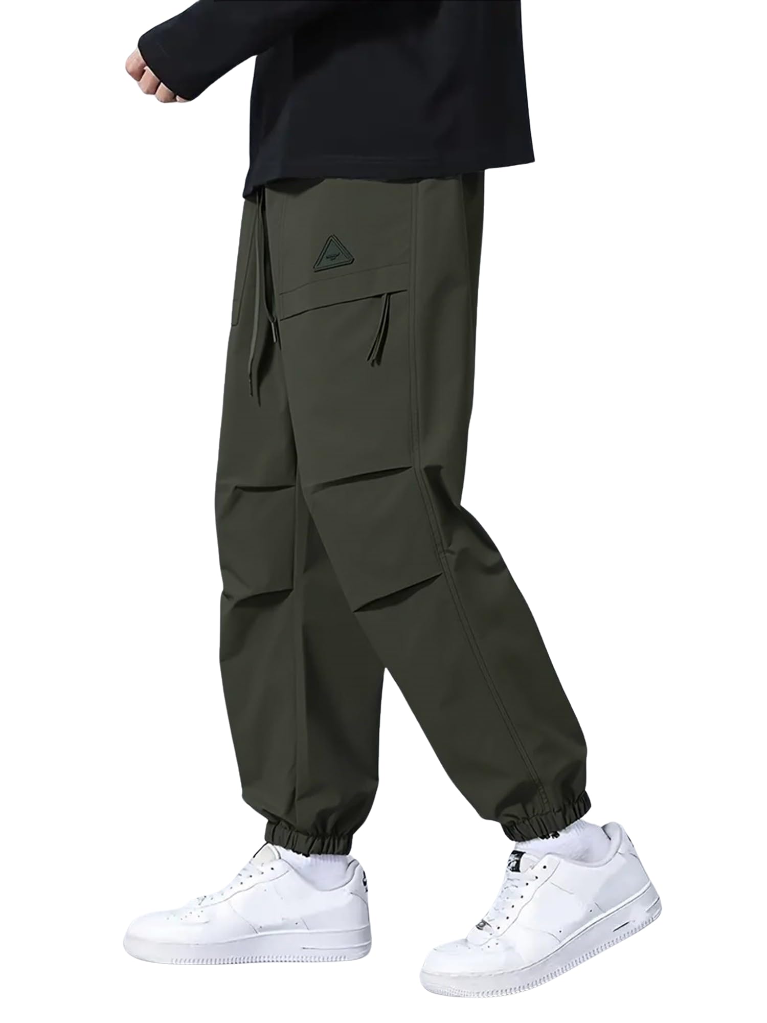 Lymio Men's Regular Fit Mid Rise Track Pant || Plain Track Pant (TP 54-56)-picture-33