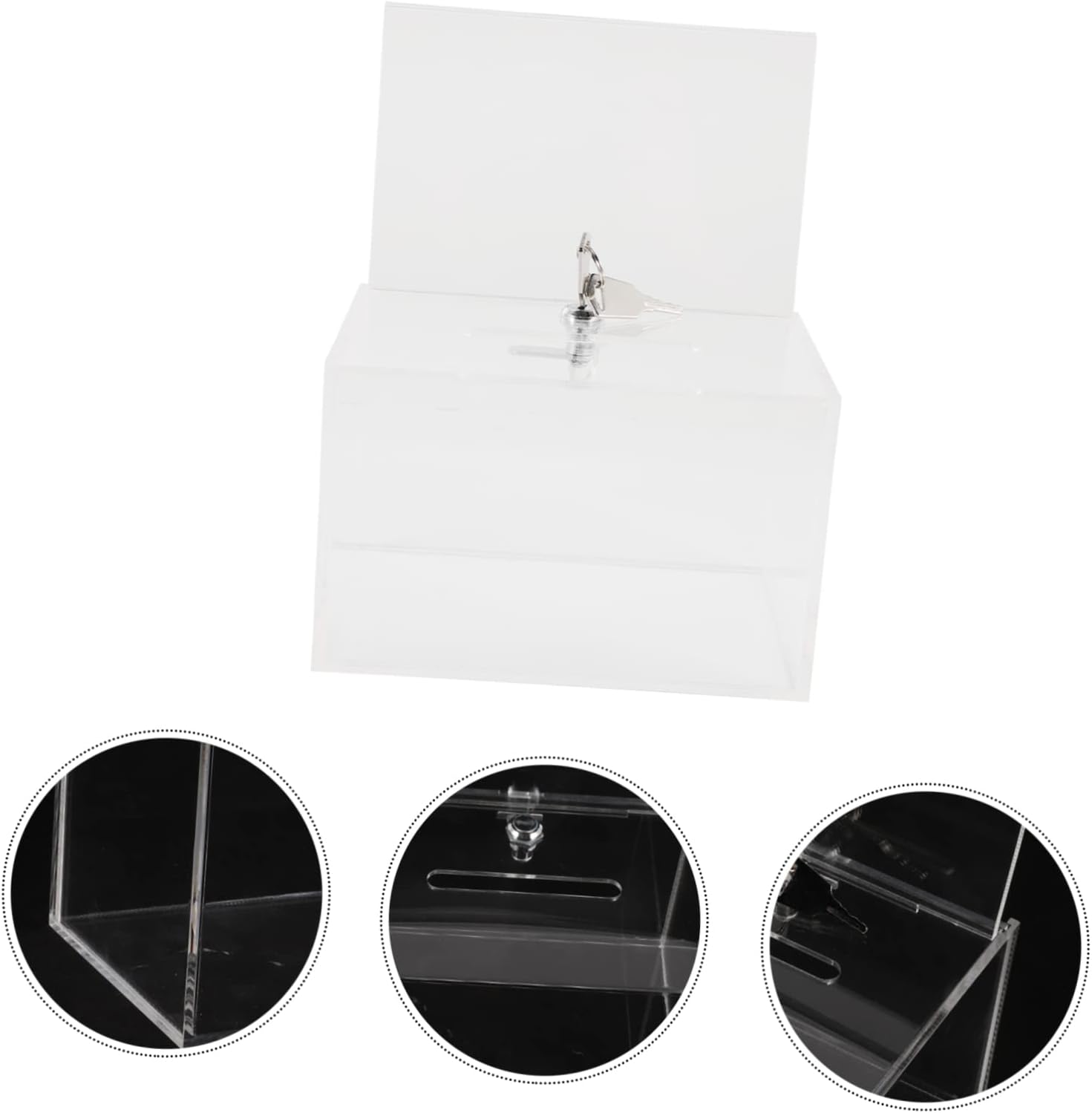 Multi-functional Public Voting Box Combination Lock Box for Money Fundraising