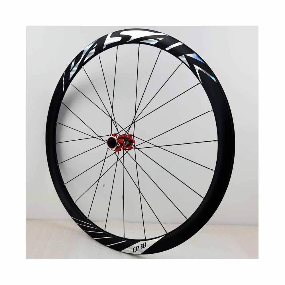 Juego De Ruedas Off-Road De Freno De Disco 700C Ruedas Traseras Y Delanteras De Aluminio 9 * 100/10 * 135mm QR, Llantas De Bici De Doble Pared De 38mm, Casete De 7-12 Velocidades