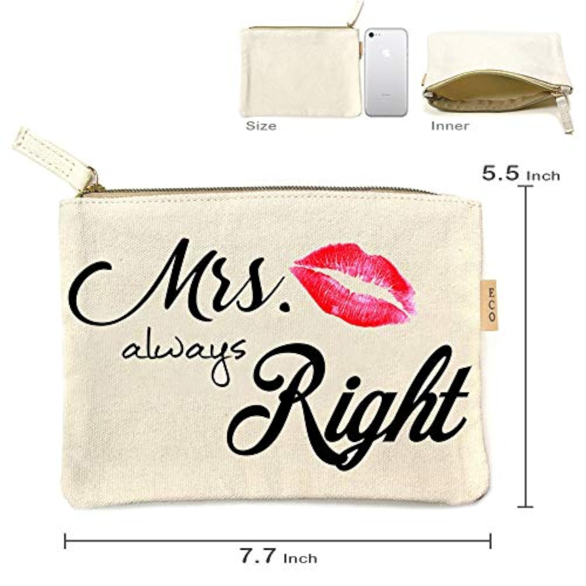 Stylish Printed Eco Zipper Pouch for Travelers