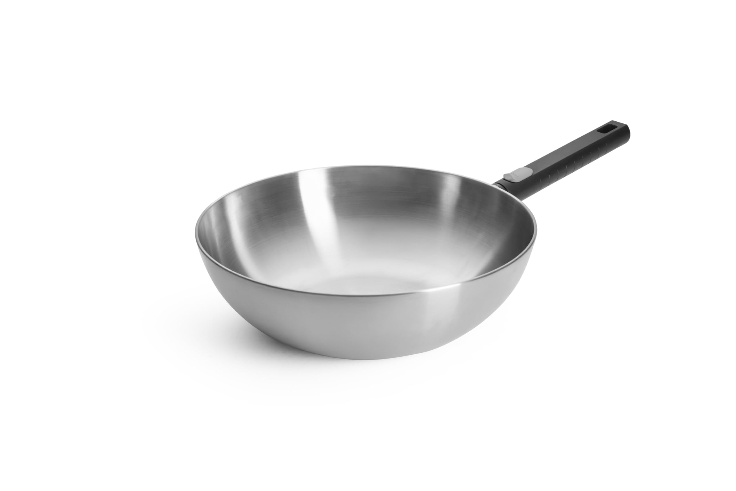 Woll Logic Steel, wok antiadhésif 30 cm, acier inoxydable, induction