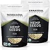 Terrasoul Superfoods Organic Hemp Seeds, 2 Lbs (2 Pack) – Hulled | Fresh | Protein Rich | Omega Fats
