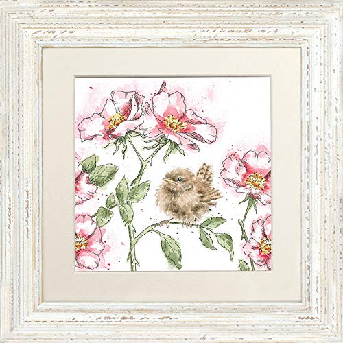 Wrendale Framed Pictures White Wrendale Designs"The Rose Garden" Wren Framed Picture In Various Frame Colours (White)