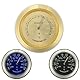 C-FUNN Motorradlebar Thermometer Dial Wasserdicht Temp Gauge - Blau