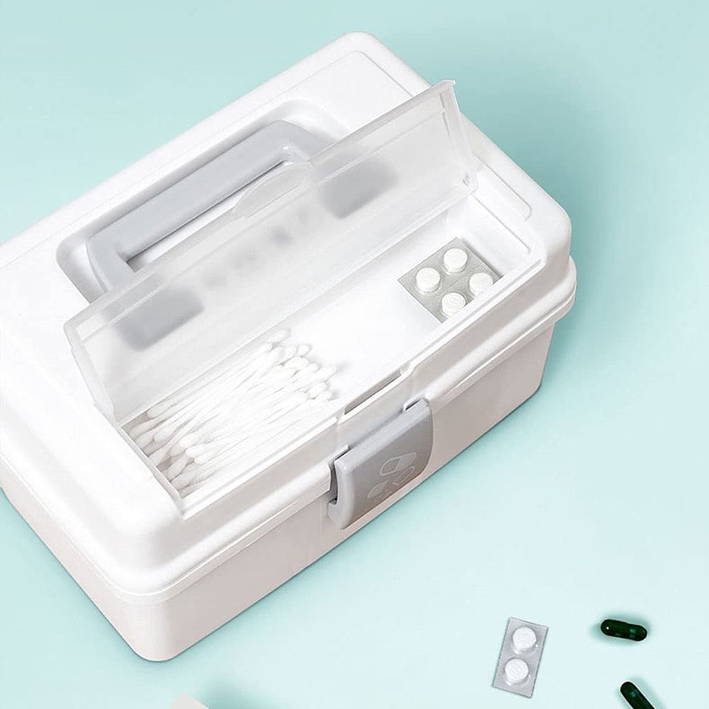 Apteczka pierwszej pomocy, Apteczka Plastikowa apteczka do przechowywania leków Pudełko(Green,S)