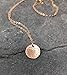 Rose Gold Filled Necklace | Handmade Hammered | Minimalist Necklace | Unique Birthday Gift for Best Fried | Minimalist Necklace | Everyday Necklace