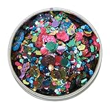 Rainbow Smash Biodegradable Glitter – Eco Friendly Festival Face & Body Glitter | Vegan, Plant-Based, Pride Makeup | 6g Pot of Cosmetic Chunky Eco Glitter