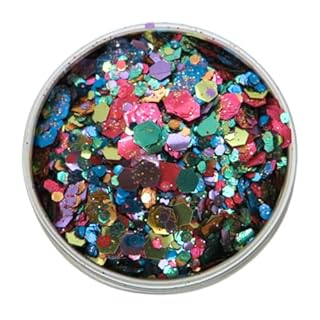 Rainbow Smash Biodegradable Glitter – Eco Friendly Festival Face & Body Glitter | Vegan, Plant-Based, Pride Makeup | 6g Pot of Cosmetic Chunky Eco Glitter