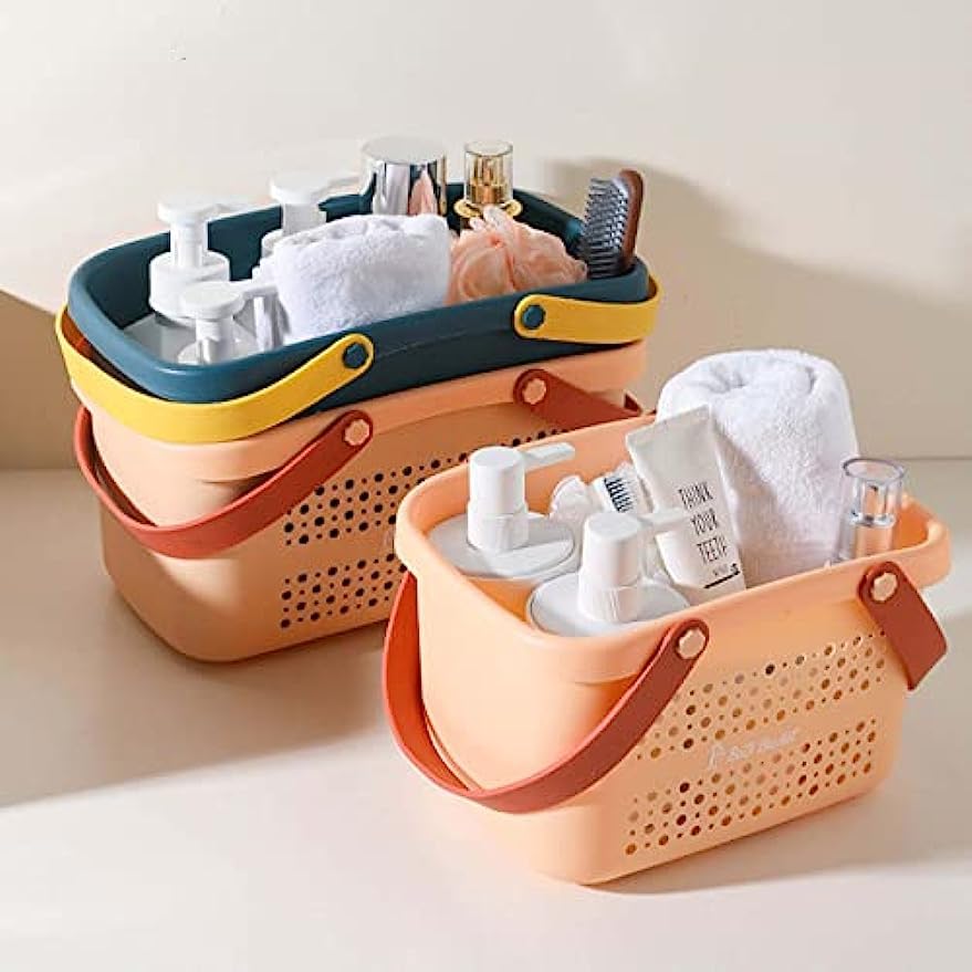 Amazon｜お風呂 カゴ 持ち運び バスケット おしゃれ 手提げ お風呂収納