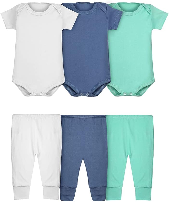 Body Bebê e Calça Mijão Kit 6 Peças Manga Curta Masculino em promoção! Veja a oferta e mais achadinhos de Bebês Hoje é o melhor dia para comprar Body Bebê e Calça Mijão Kit 6 Peças Manga Curta Masculino com aquele preço maroto! Promoção! Aproveite a oferta!