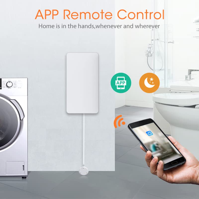 Image of Zigbee Water Leak Sensor (Required Tuya Zigbee Hub) , Smart Water Leak Detector with App Alerts with 1 meter sensor Proble
