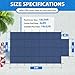 iCOVER Inground Pool Safety Cover, Fits 16x32ft Rectangular Pools with 4x8ft Center End Step, Winter Pool Covers for Inground Pools, Safety Pool Covers, Triple Stitched High Strength, Blue