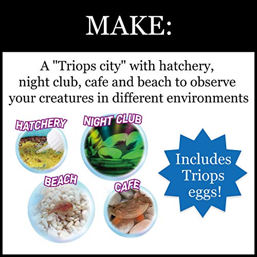 Wild Environmental Science - Under Water City Triopolis - Science Kit for Ages 8+ - Hatch Triassic Dinosaur Living Fossils - Eggs and Tank Included