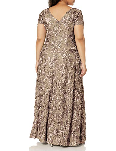 Alex-Evenings-Womens-Plus-Size-Long-A-Line-Rosette-Dress-with-Short-Sleeves