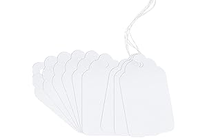 White Gift Tags with String: Mark & Display with Style & Ease