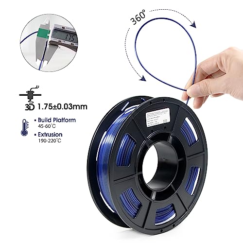 Image of iSANMATE 3D Printer Filament, Pla Filament 1.75mm Bundle, Rainbow Filament Bundle, Silk Gradient Rainbow PLA Filament, 3D Printing Filament, 250g X 4 Spools