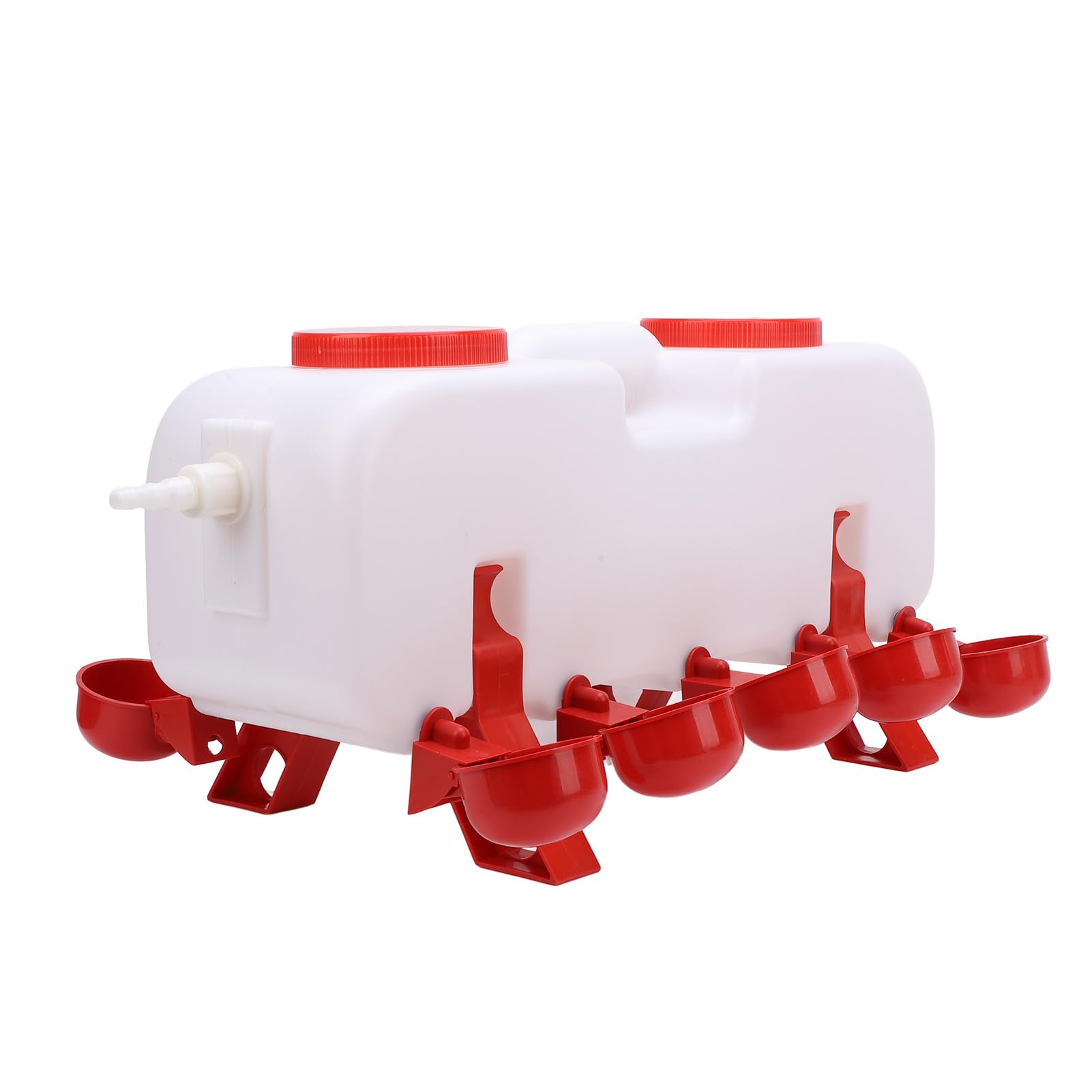 Système d'irrigation automatique des poulets, système d'irrigation de volaille, distributeur d'eau hygiénique en plastique anti-basculement pour poules, canards, oies avec dispositif de filtration
