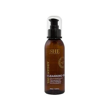 Om She Aromatherapy Argan Oil Cleansing Oil 4.23fl oz - Cleanse and Balance, Nourish and Hydrate. Australain Made.