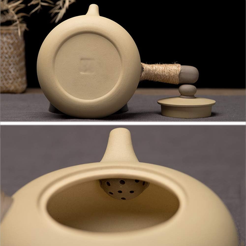 Bouilloire à Thé Japonaise Théière En Argile Violette 250ML/0,25l, Théière Avec Poignée Latérale Pour La Maison Bouilloire Saine