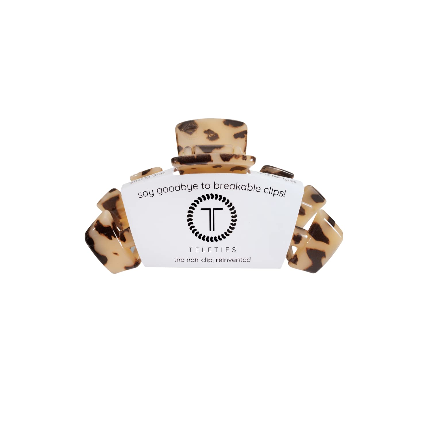 TELETIES Medium Hair Clip - Strong Grip for All Textures