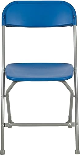 Vista 155 de Flash Furniture Hercules - Silla plegable comercial grande y alta, extraancha, capacidad de 650 libras de plástico duradero, color negro, paquete