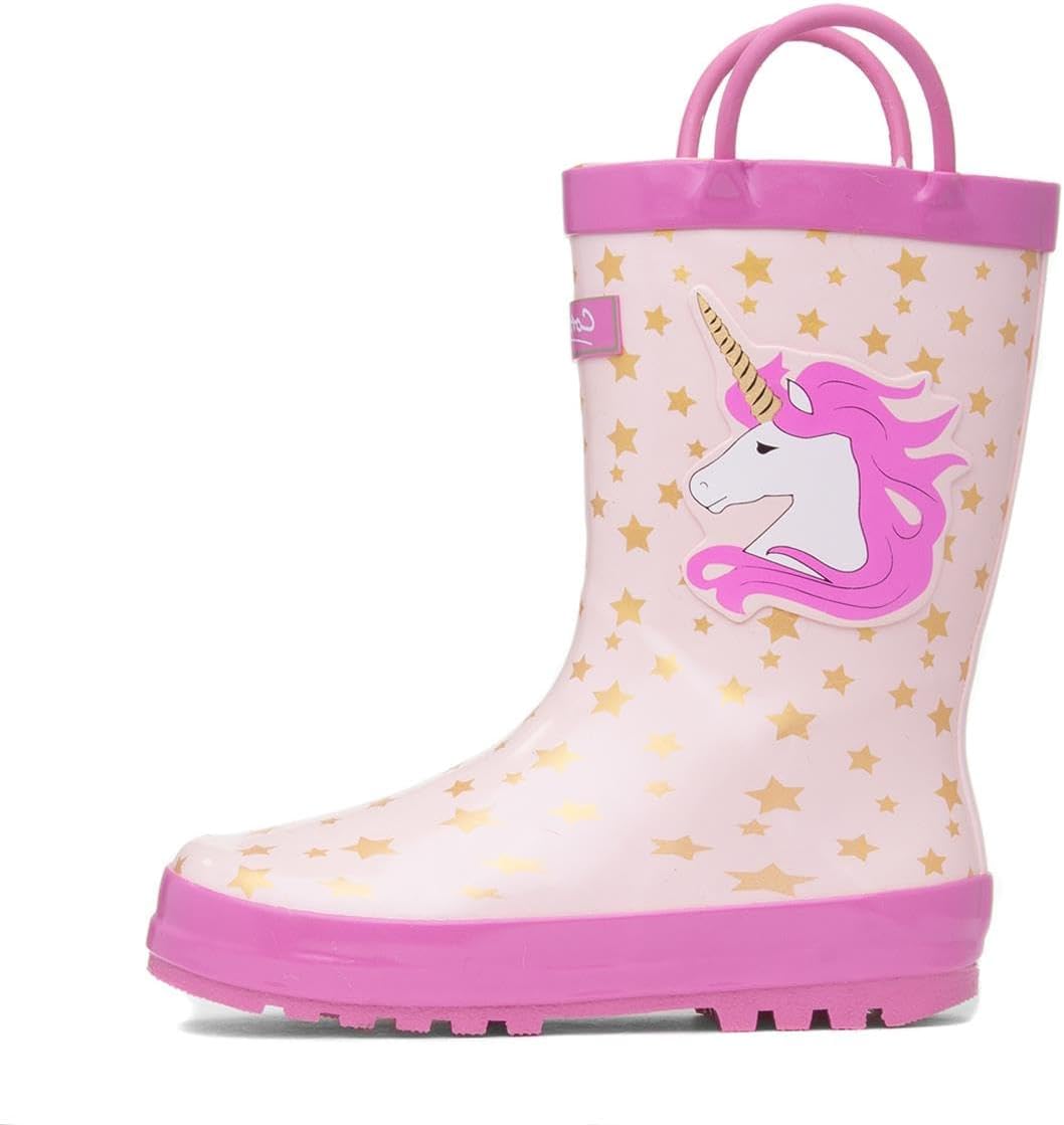 Cotswold Childrens/Kids Puddle Unicorn Galoshes (10 Toddler) (Pink)