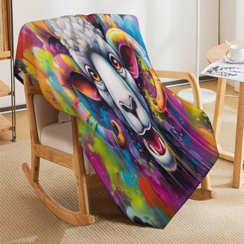 Couverture de lit flannel chèvre douce et chaude pour des moments complices - 7
