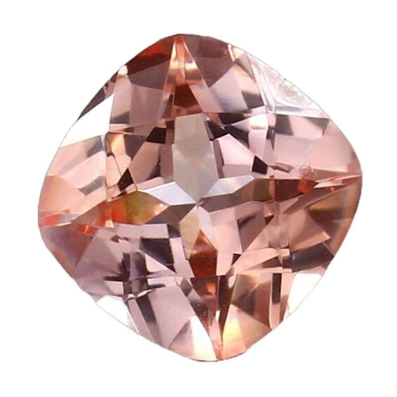 Saphir Padparadscha coussin 10 mm | Gemme taillée de haute joaillerie
