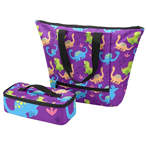Sac repas lever de soleil vert tropical pour des déjeuners sereins