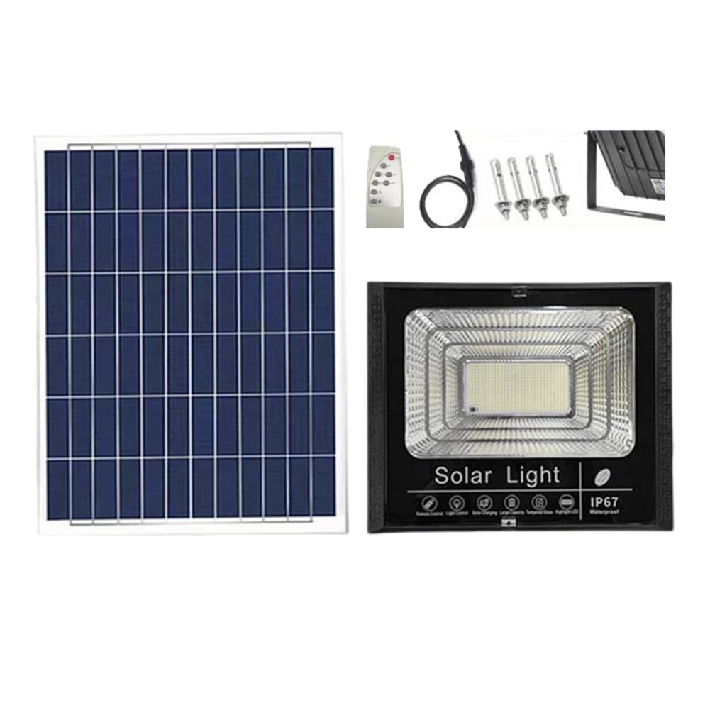 Projecteur solaire 114LED extérieur éclairage de rue pour jardin et cour