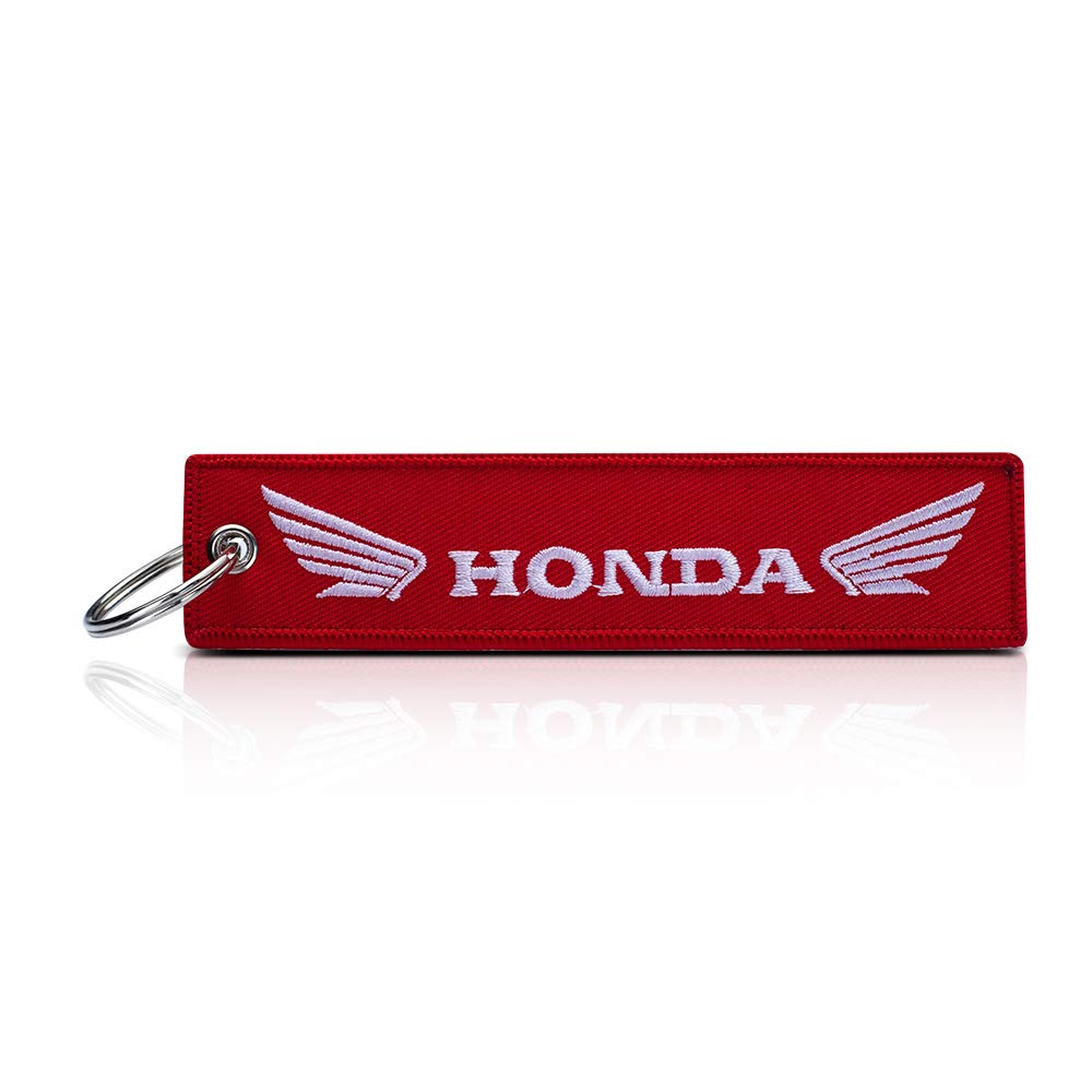 UNIMAT Keychains, Premium Quality Key Tag for Motorcycle, Car, Scooter, ATV, UTV Black
