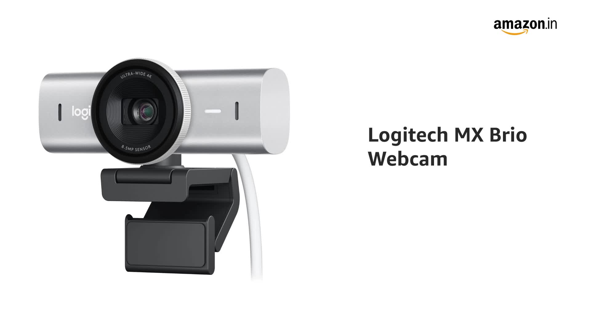 Logitech MX Brio Ultra HD 4K Collaboration and Streaming Webcam