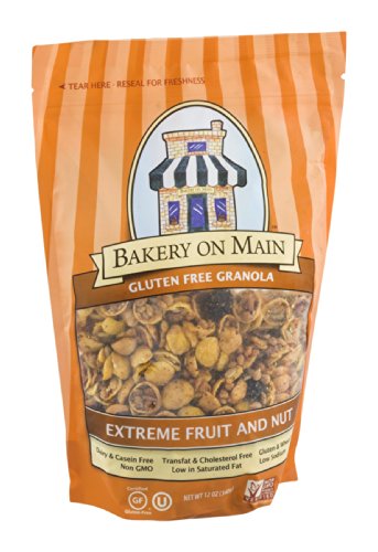 Bakery On Main, Gluten-Free Granola + Ancient Grains, Vegan & Non GMO - Extreme Nut & Fruit, 11oz (Pack of 6), (602)