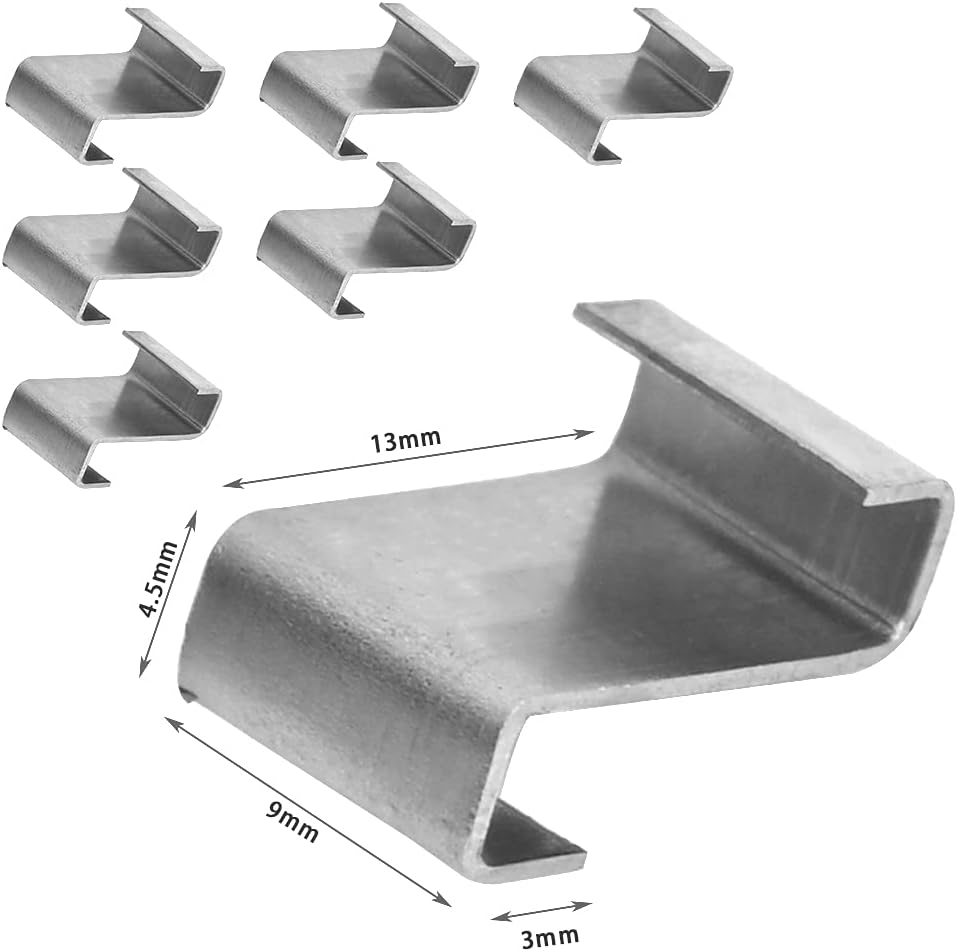 “N/A” 120 Pcs Greenhouse Glazing Clips Stainless Steel Z Wire Fixing