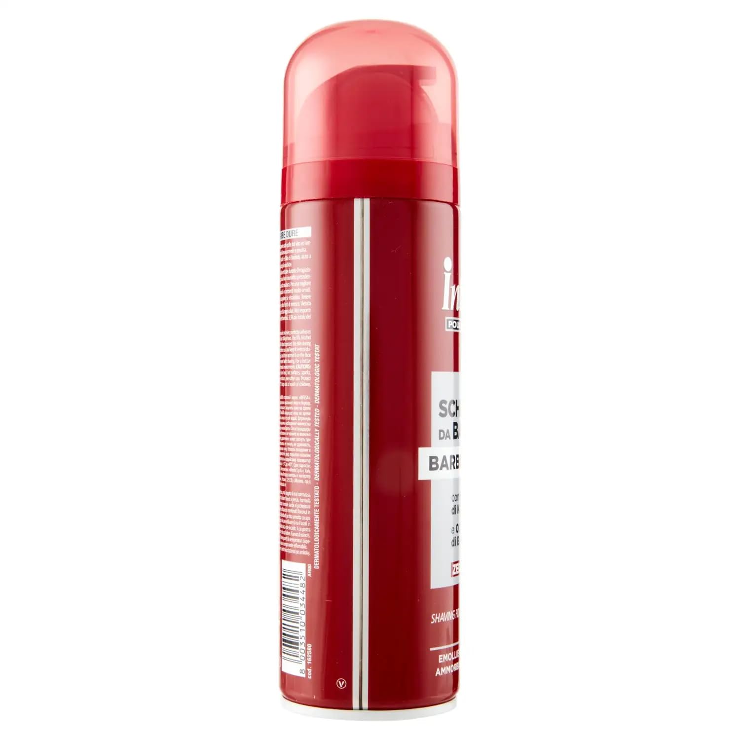 Intesa Shaving Foam Barbe Dure, 12 unidades, 300 ml, espuma de afeitar para hombres con manteca de karité y aceite de baobab + Polpa italiana Gourmet 400 g