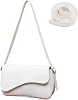 Women Shoulder Bag, PU Leather Crossbody Bag Clutch Purse with Adjustable Straps and Zipper Closure, Trendy Hobo Y2K Handbag for Girlfriend Wife Birthday Gift