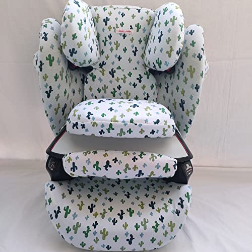 moon bebe Funda para Cybex Solution M, Solution Fix (Blanc)