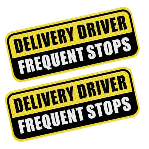 Xiqaler 2 PCS Delivery Driver Magnet for Car, 8.7"×3.5" High