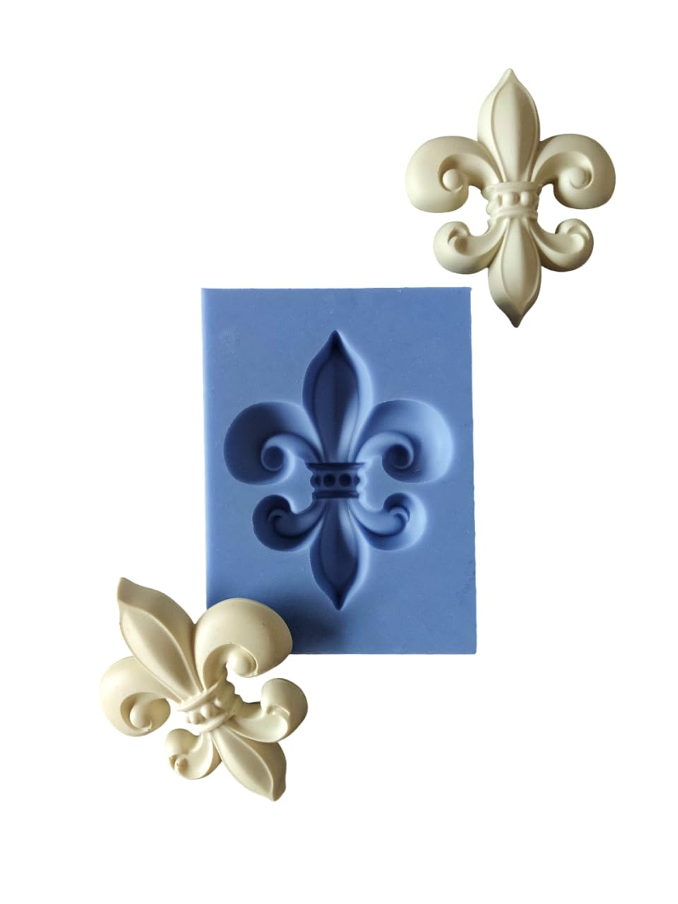 Silicone Mold Fleur de Lis applique