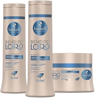 Kit Haskell Bendito Loiro Shampoo 300ML 1 Condicionador 300ML 1 Mascara 300ML