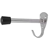 Yuecoom Door Hanger, Bathroom Partition Hardware Stainless Steel Door Hook Clothes Hats Towel Coat Hanger Partition Parts for Bathroom Kitchen Toilet