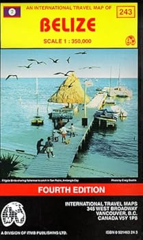 Paperback Belize Travel Reference Map Book