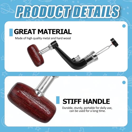vibedor 2PCS Fishing Handles Spinning Reel Knob Replacement, Wood Handle Reel Grips Spinning Reel Handle Replacement for Fishing Reel 1000-4000 Series