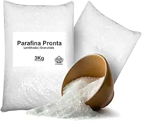 Parafina Granulada Lentilhada Pronta Fabricação Velas 3Kg